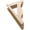 Ekena Millwork 5 1/2-in W x 16-in D x 28-in H Funston Slat Rough Cedar Woodgrain TimberThane Outlooker, Primed Tan OUTUR055X16X28FST24RCPR - alternate 3
